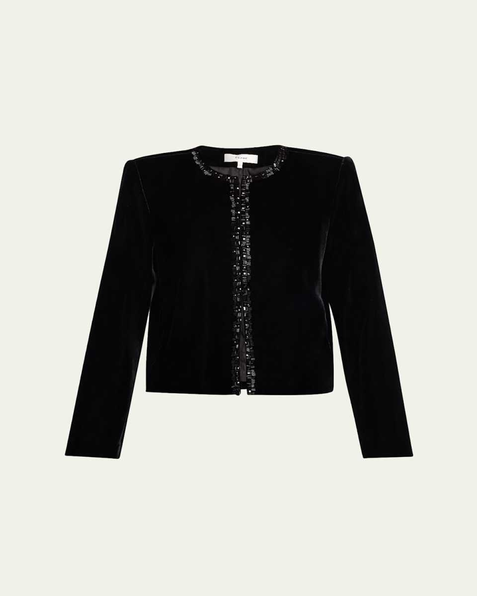 Embellished Velvet Jacket